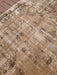 Antique 254cm x 143cm Brown Oushak Hand Knotted Rug