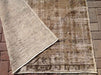 Antique 254cm x 143cm Brown Oushak Hand Knotted Rug