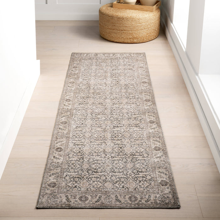 Antique Grey Jute Blend Area Rug 160 x 230 cm