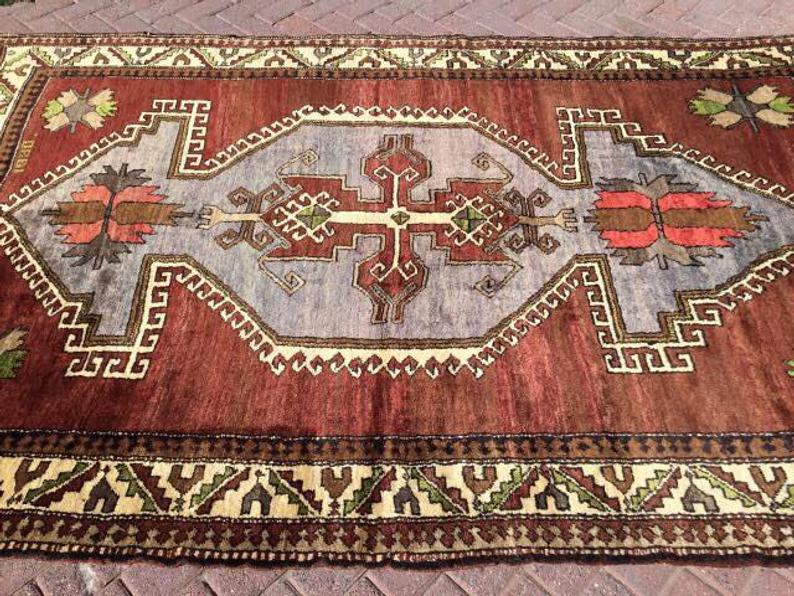 Antique Hand Knotted Anatolian Konya Rug 287cm x 180cm