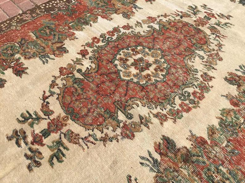 Antique Hand Knotted Anatolian Konya Rug 288cm x 185cm