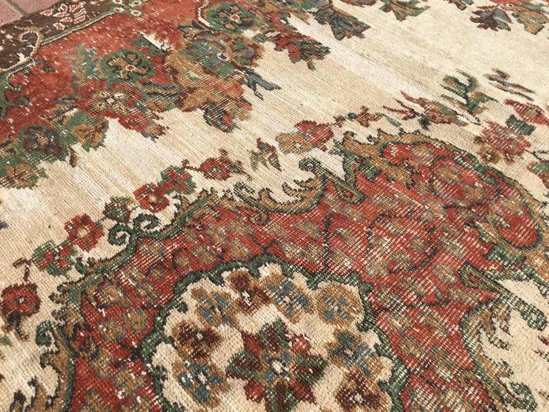 Antique Hand Knotted Anatolian Konya Rug 288cm x 185cm