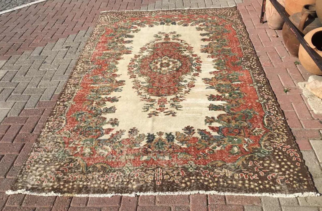 Antique Hand Knotted Anatolian Konya Rug 288cm x 185cm