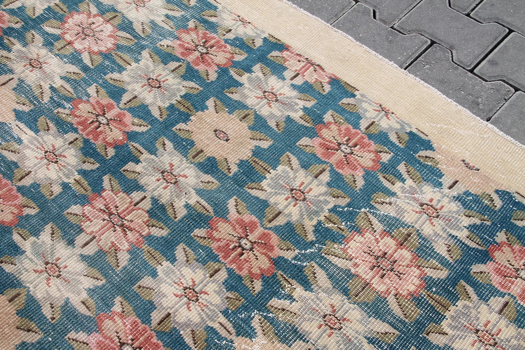 Antique Hand Knotted Turkish Oushak Rug 255cm x 169cm