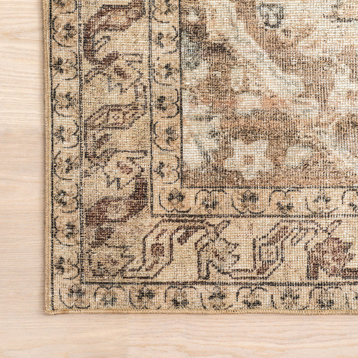 Antique Jute-Blend Area Rug 152cm Beige