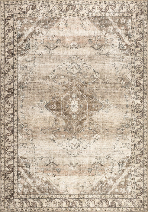 Antique Jute-Blend Area Rug 152cm Beige