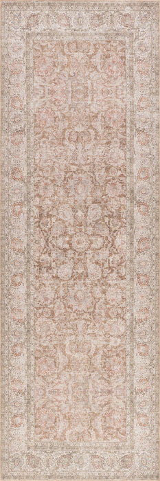 Antique Jute-Blend Area Rug In Rust Color 140x200 cm