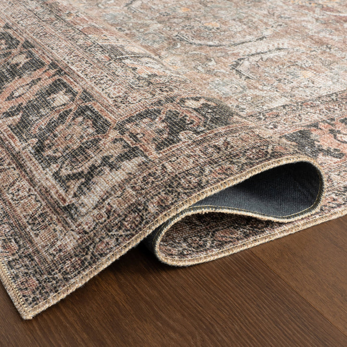 Antique Jute-Blend Area Rug in Light Brown 160x230 cm