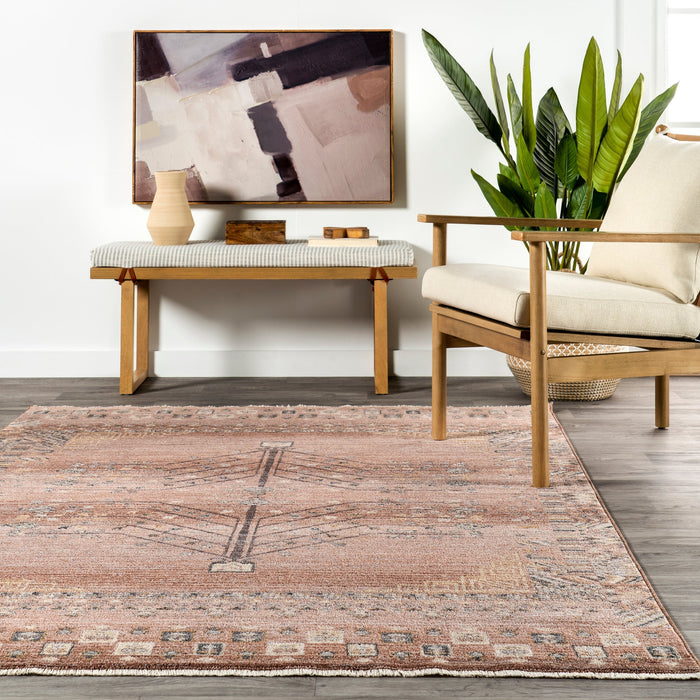 Antique Meadow Area Rug 160x230 cm Rust Color