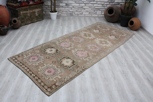 Antique Turkish Hand Knotted Runner Rug 322cm x 133cm