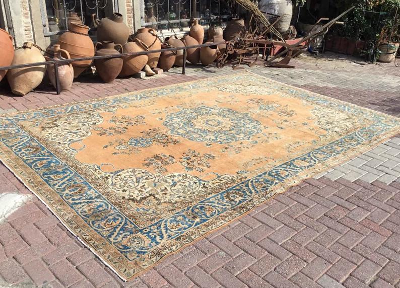 Antique Turkish Oushak Area Rug 155cm x 102cm