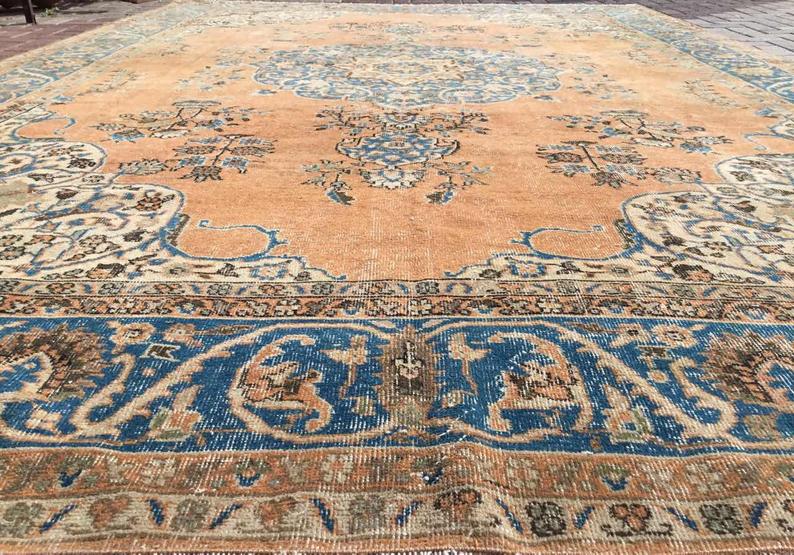 Antique Turkish Oushak Area Rug 155cm x 102cm