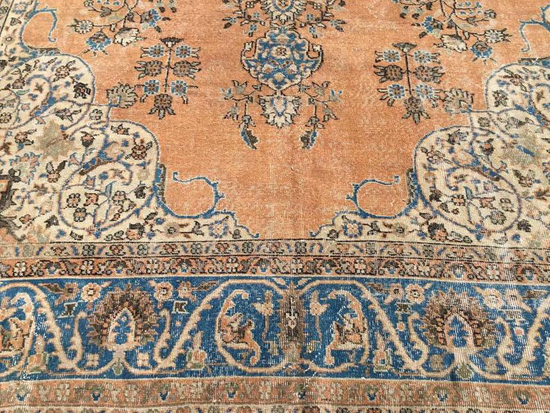 Antique Turkish Oushak Area Rug 155cm x 102cm