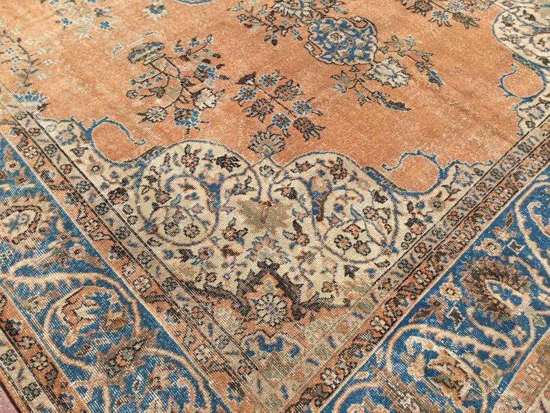 Antique Turkish Oushak Area Rug 155cm x 102cm