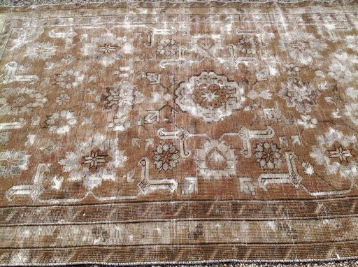 Antique Turkish Oushak Hand Knotted Area Rug 203x124 cm