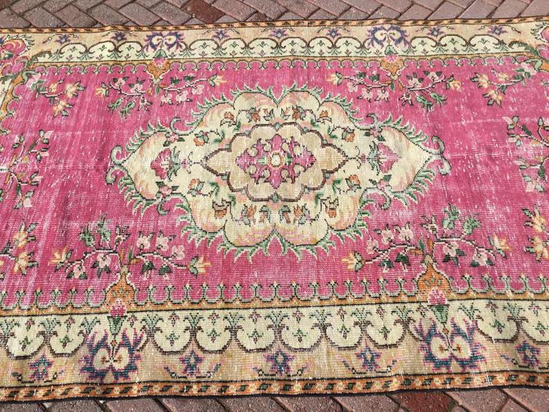 Antique Turkish Oushak Handmade Area Rug 266cm x 157.5cm