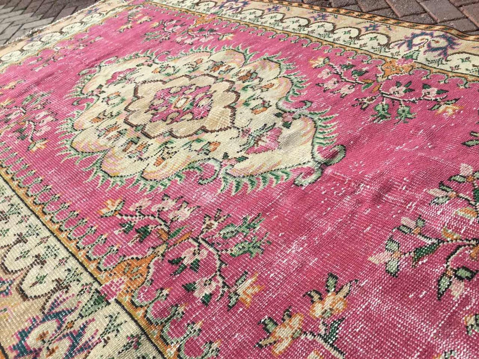 Antique Turkish Oushak Handmade Area Rug 266cm x 157.5cm