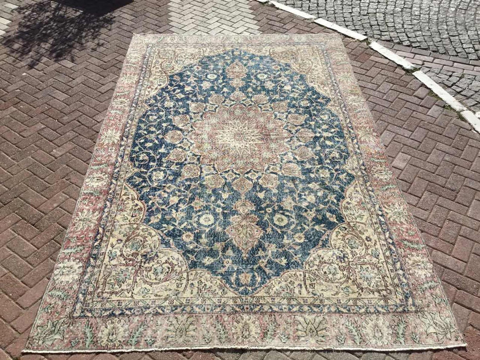 Antique Turkish Oushak Rug 142Cm X 89Cm Hand Knotted