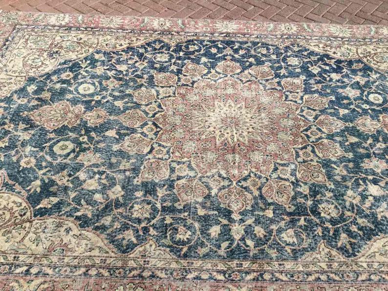 Antique Turkish Oushak Rug 142Cm X 89Cm Hand Knotted