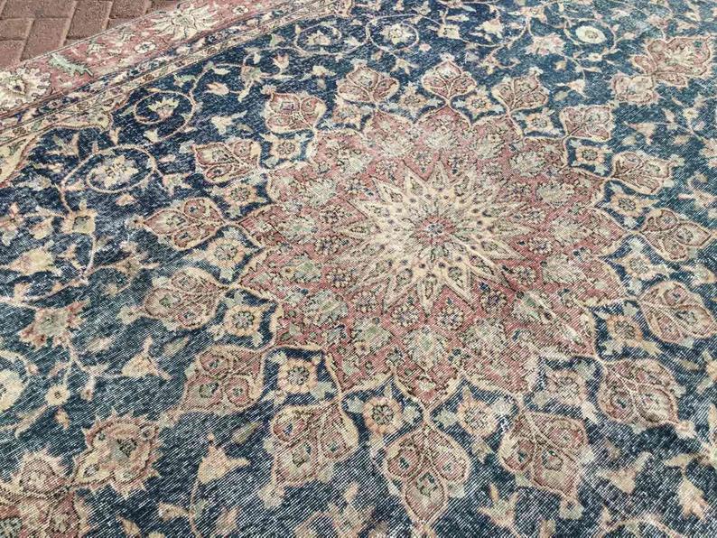 Antique Turkish Oushak Rug 142Cm X 89Cm Hand Knotted