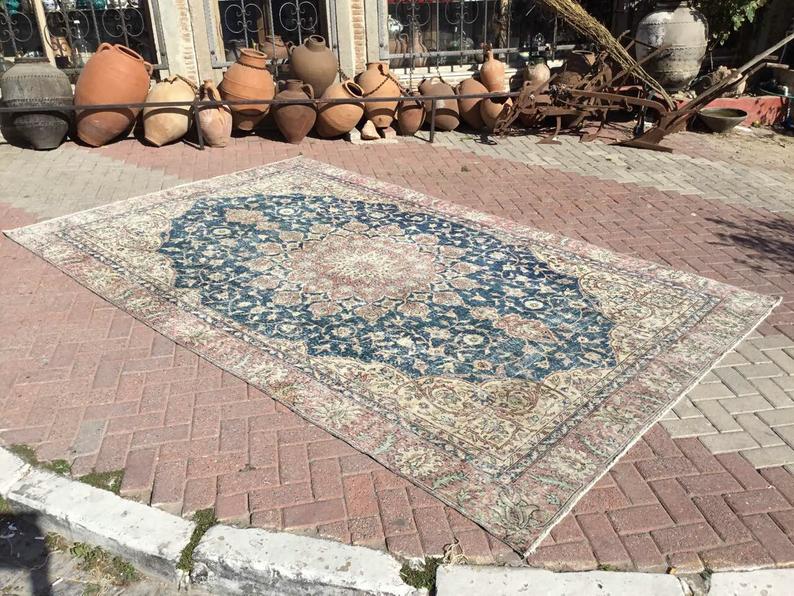 Antique Turkish Oushak Rug 142Cm X 89Cm Hand Knotted