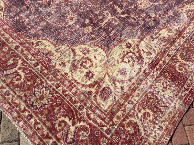 Antique Turkish Oushak Rug 142x95 Hand Knotted Wool