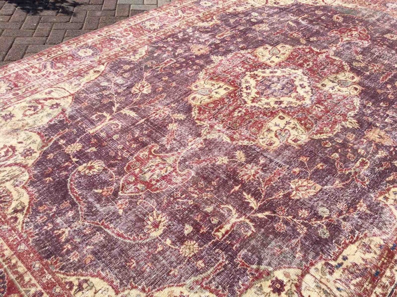 Antique Turkish Oushak Rug 142x95 Hand Knotted Wool