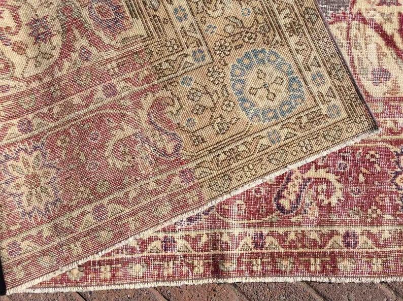 Antique Turkish Oushak Rug 142x95 Hand Knotted Wool