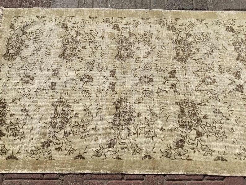 Antique Turkish Oushak Rug 184cm x 109cm Hand Knotted