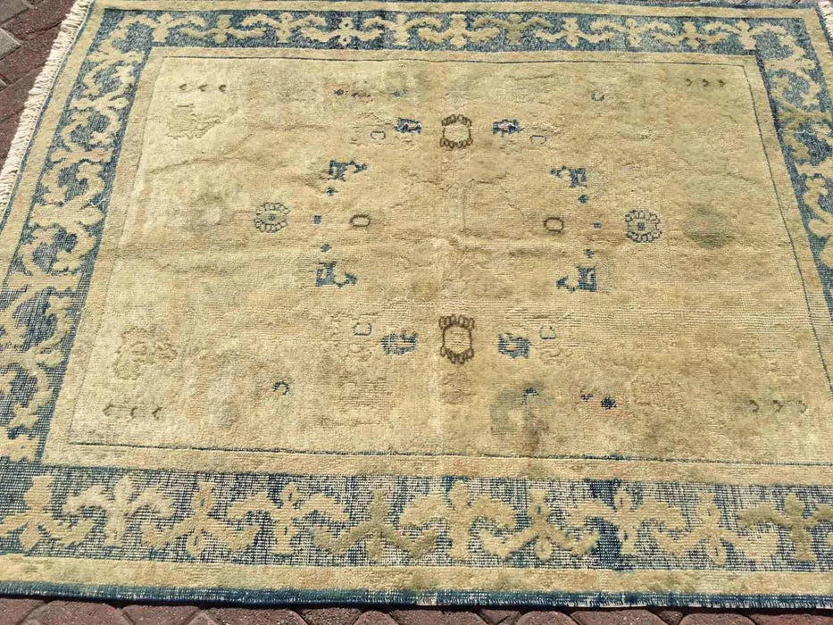 Antique Turkish Oushak Rug 197cm x 154cm Hand Knotted