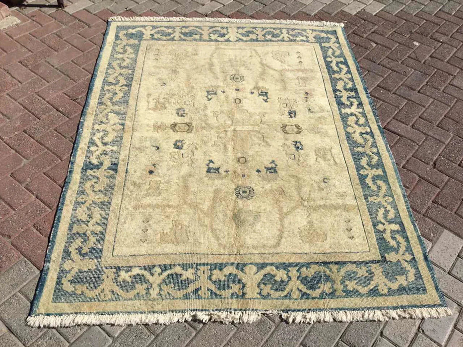 Antique Turkish Oushak Rug 197cm x 154cm Hand Knotted