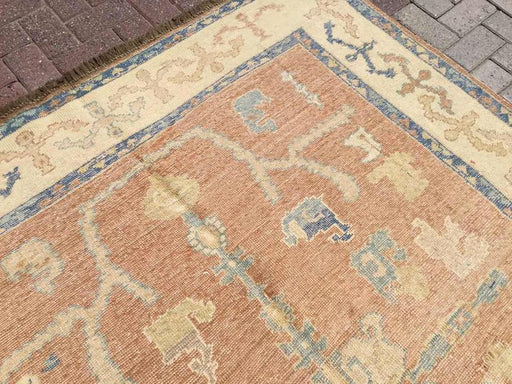 Antique Turkish Oushak Rug 229 cm x 175 cm Hand Knotted