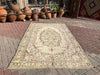 Antique Turkish Oushak Rug 255cm x 162cm Hand Knotted