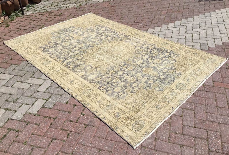 Antique Turkish Oushak Rug 267cm x 175cm Hand Knotted