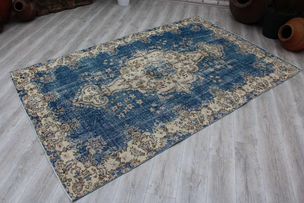 Antique Turkish Oushak Rug 269cm x 169cm Hand Knotted