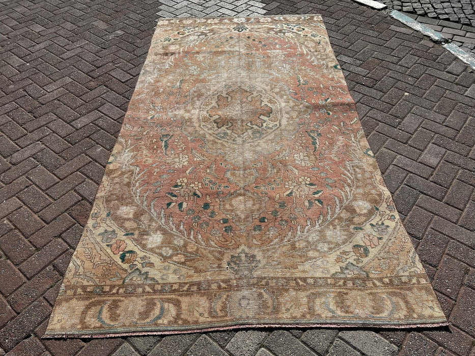 Antique Turkish Oushak Rug 280cm x 147cm Hand Knotted