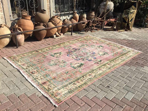 Antique Turkish Oushak Rug 290 cm x 178 cm Hand Knotted