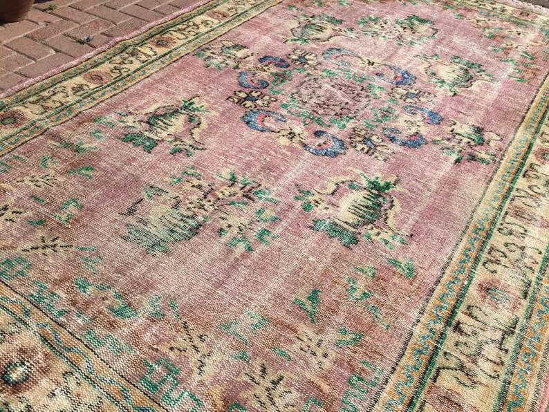 Antique Turkish Oushak Rug 290 cm x 178 cm Hand Knotted