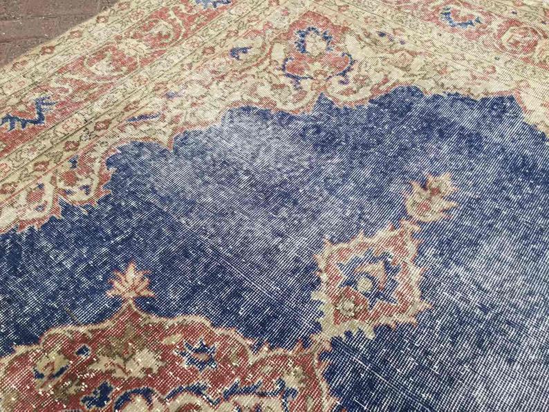 Antique Turkish Oushak Rug 309cm x 204cm Hand Knotted