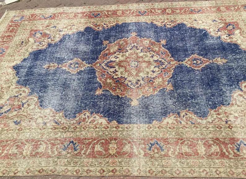 Antique Turkish Oushak Rug 309cm x 204cm Hand Knotted