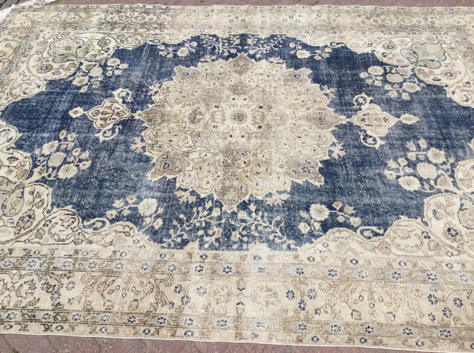 Antique Turkish Oushak Rug 314cm x 221cm Vintage Carpet