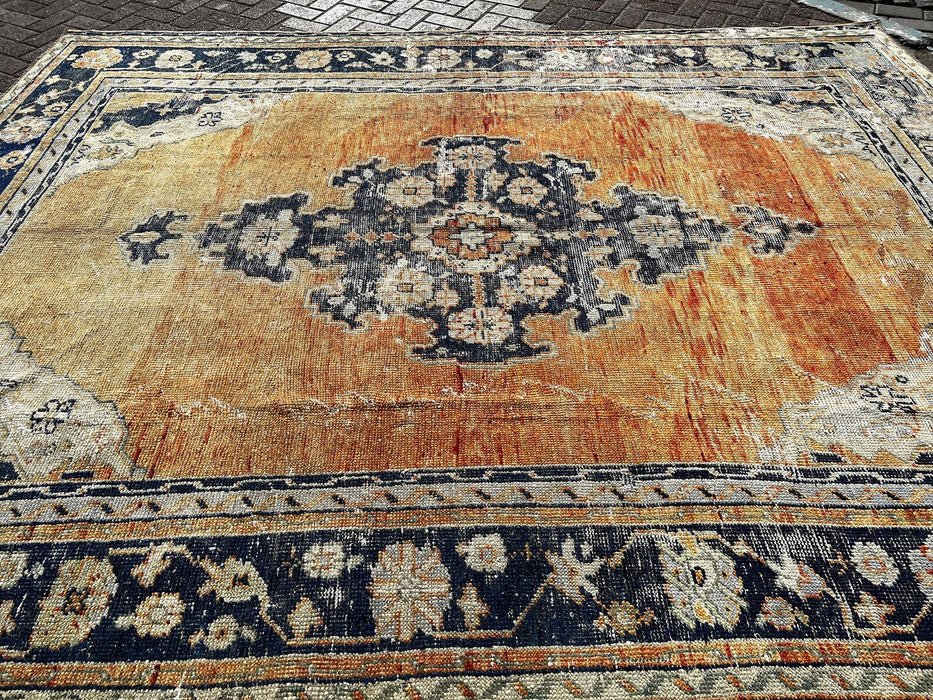 Antique Turkish Oushak Rug 332cm x 256cm Hand Knotted