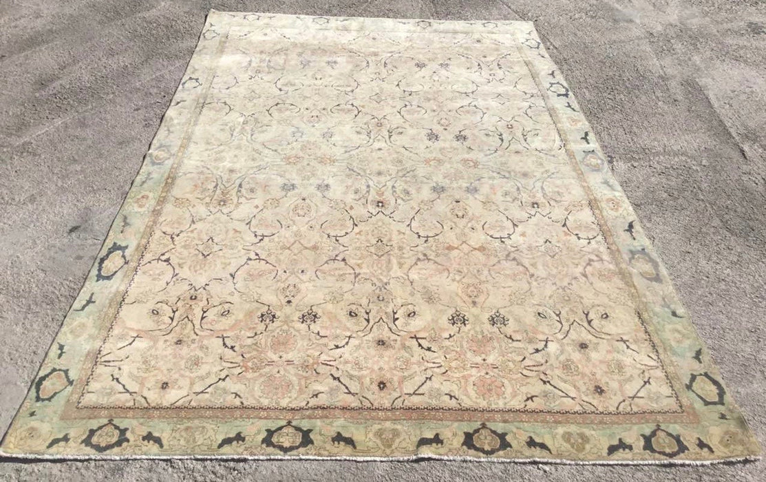 Antique Turkish Oushak Rug 345cm x 222cm Hand Knotted Vintage