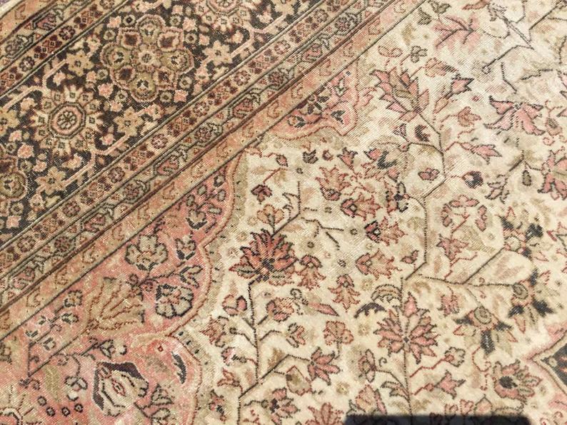 Antique Turkish Oushak Rug 350cm x 256cm Hand Knotted