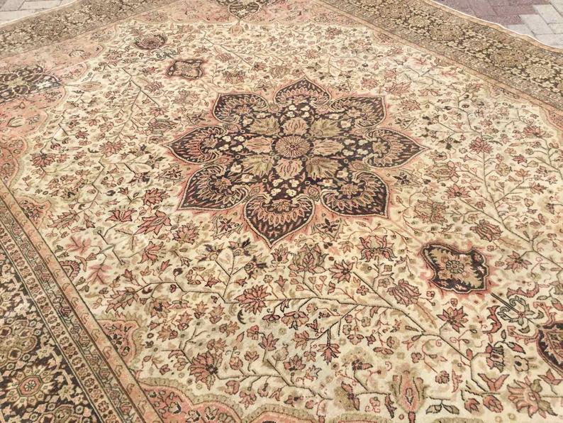 Antique Turkish Oushak Rug 350cm x 256cm Hand Knotted