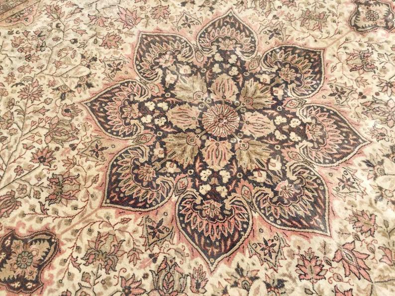 Antique Turkish Oushak Rug 350cm x 256cm Hand Knotted