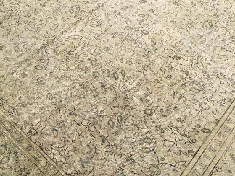 Antique Turkish Oushak Rug 352cm x 251cm Hand Knotted