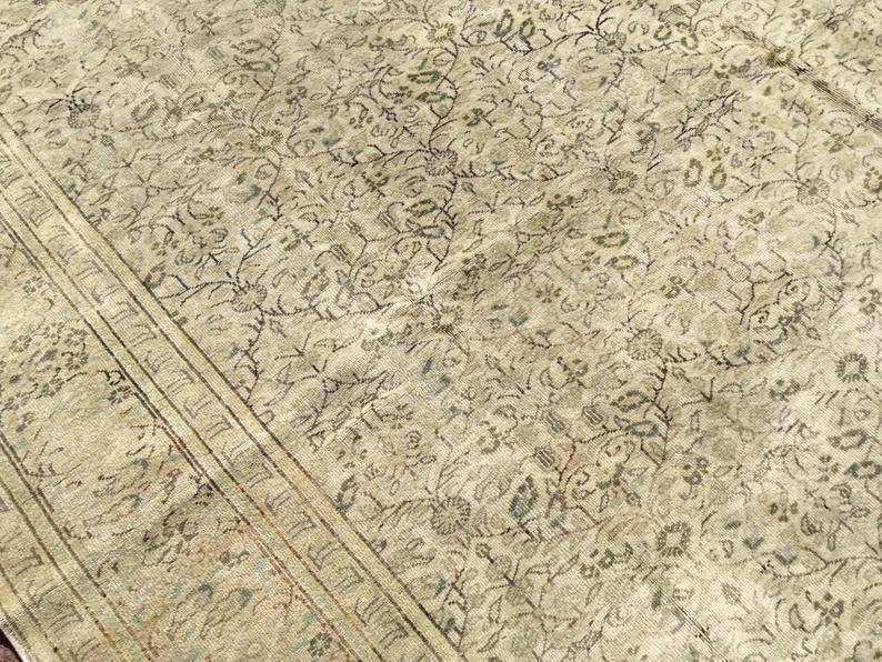 Antique Turkish Oushak Rug 352cm x 251cm Hand Knotted