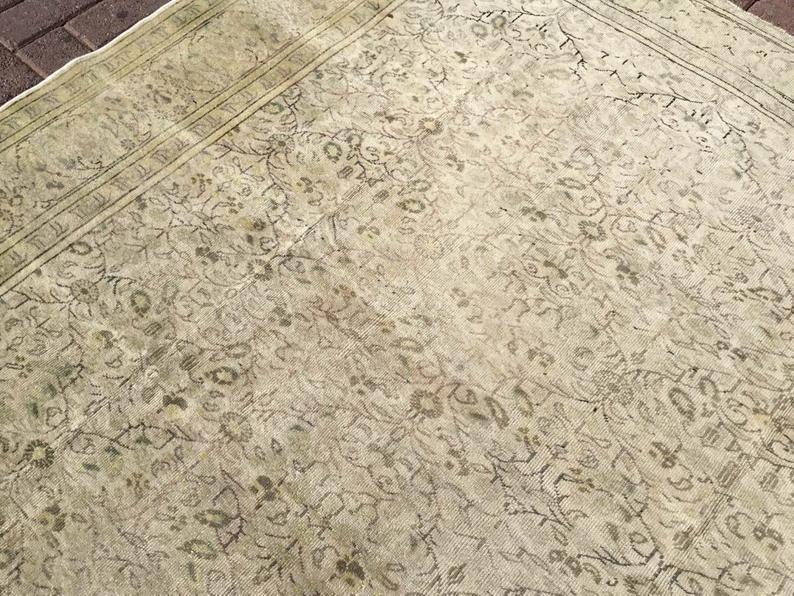 Antique Turkish Oushak Rug 352cm x 251cm Hand Knotted