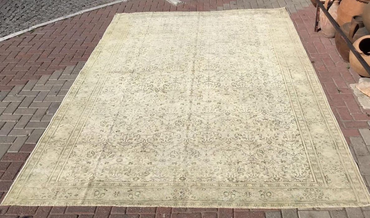 Antique Turkish Oushak Rug 352cm x 251cm Hand Knotted